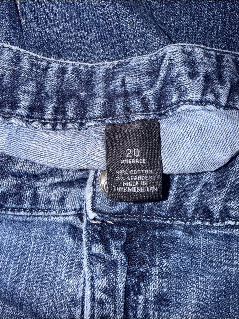 1899-Classic Ankle Crop Jeans in Blue - Picture 3 of 3
